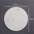 IMPODIO Coaster tatakan kue concrete bulat 28 cm IMPODIO Properti - tampak samping