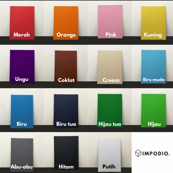 [Bundle 15 warna] IMPODIO background foto / backdrop warna polos