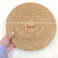 IMPODIO Placemat rotan – tatakan alas makan piring gelas bamboo - detail produk