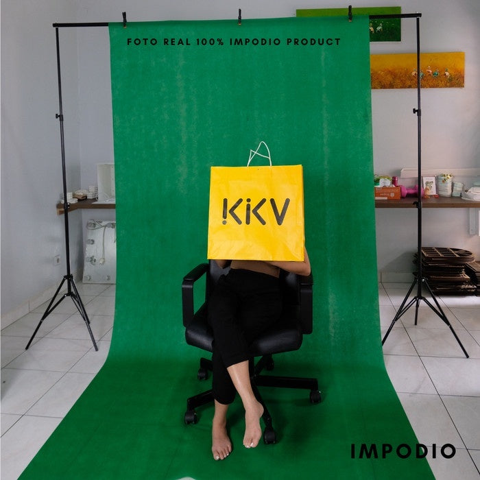 IMPODIO Spunbond 75gsm babckground foto hijau tua ukuran 1.6 x 3m