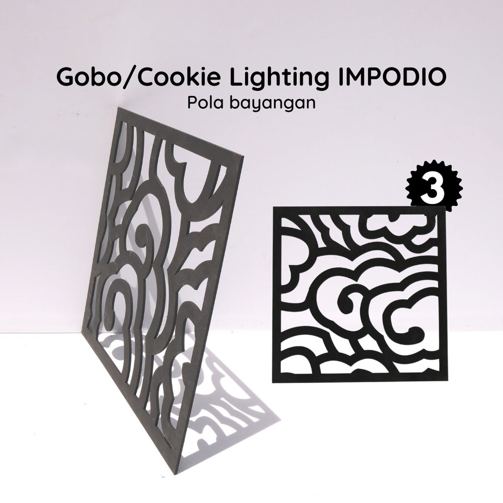 Gobo Black IMPODIO /pembentuk bayangan foto / cookie light photo props