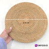 IMPODIO Placemat rotan – tatakan alas makan piring gelas bamboo - lifestyle
