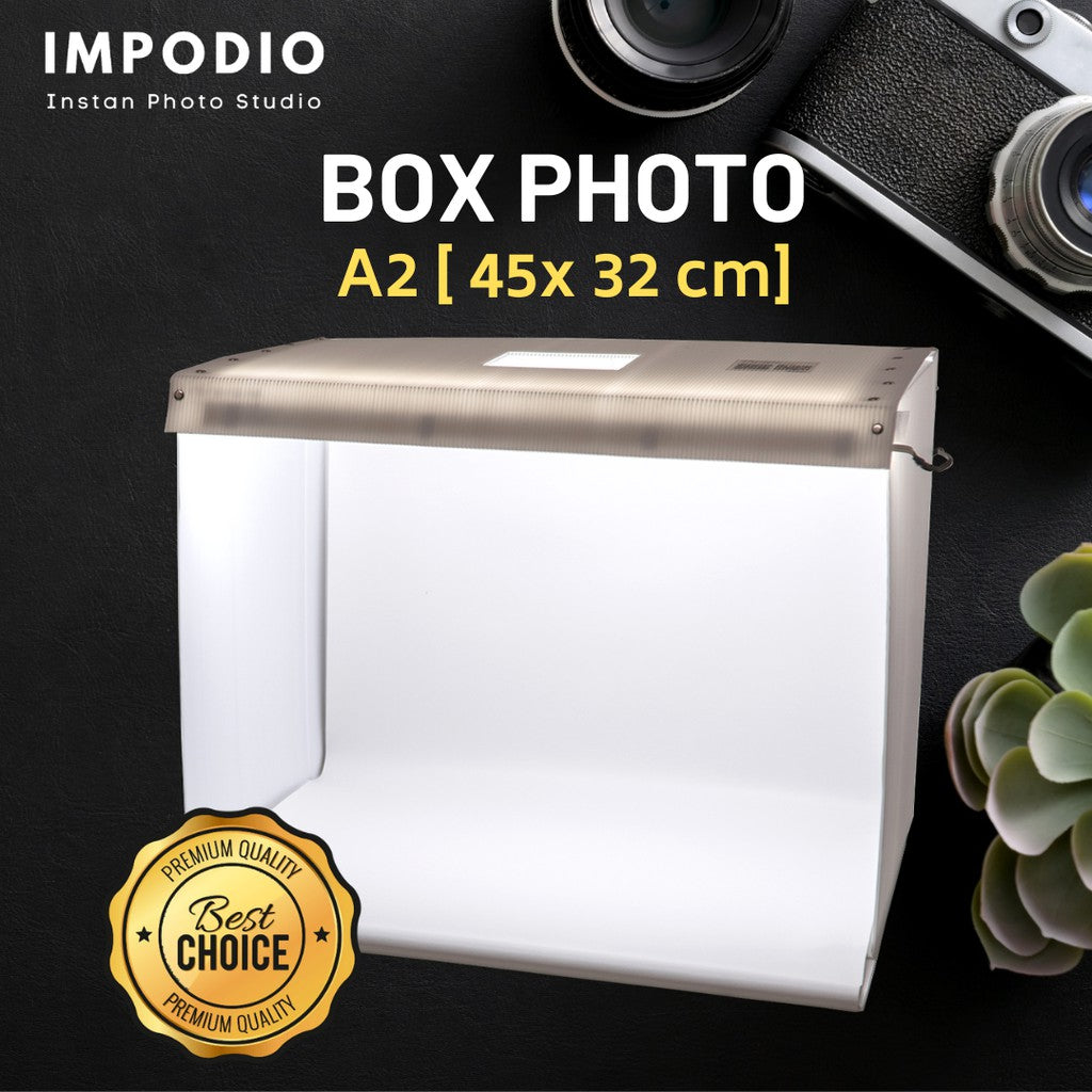 IMPODIO Mini studio photo box ukuran A2