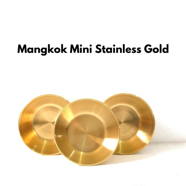 IMPODIO Mangkok dekorasi Gold 8 cm – properti photo makanan foto props - tampak samping
