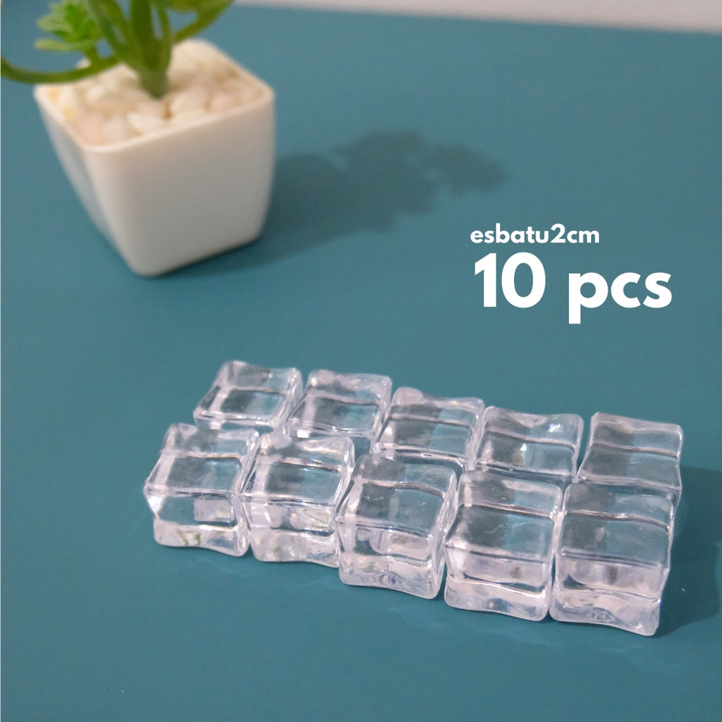 IMPODIO Es batu palsu / Fake ice cube ukuran 2x2cm realistis - Aksesoris photo