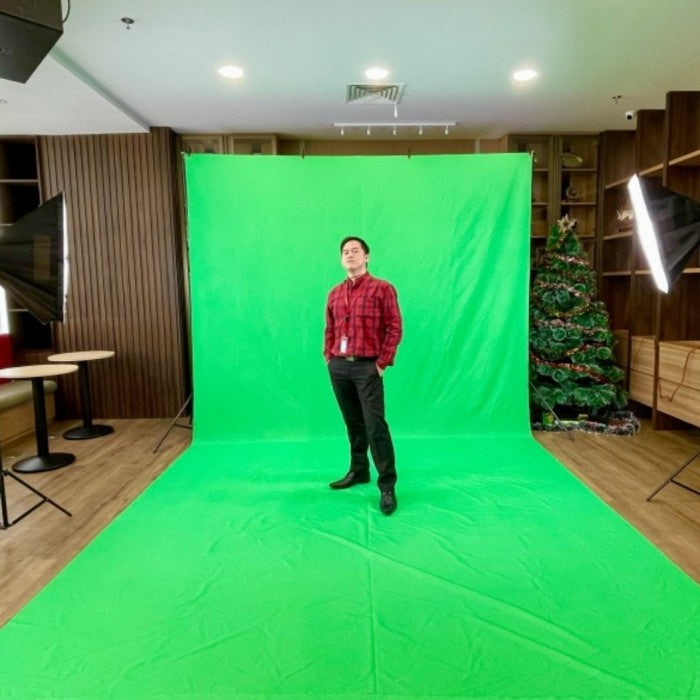 IMPODIO Paket stand premium + Green screen premium 3x6 mtr Profesional