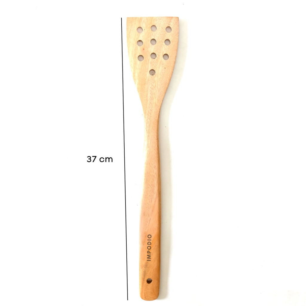 IMPODIO Spatula / Sutil / Centong masak kayu mahoni bagus panjang kuat