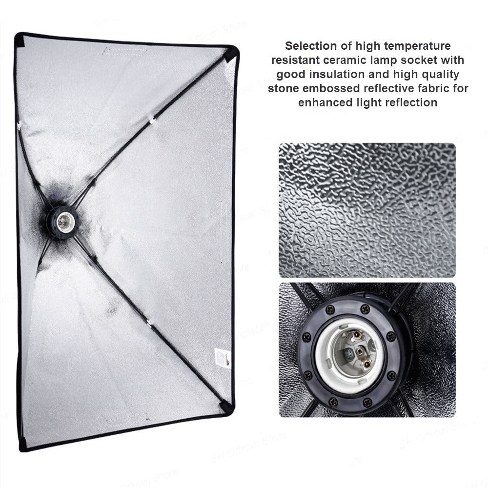 IMPODIO Lighting soflight studio softbox lampu E27 single socket - dalam penggunaan