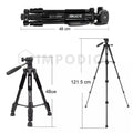 IMPODIO Tripod Profesional Zomei Q111 Hitam – Kuat dan - detail produk
