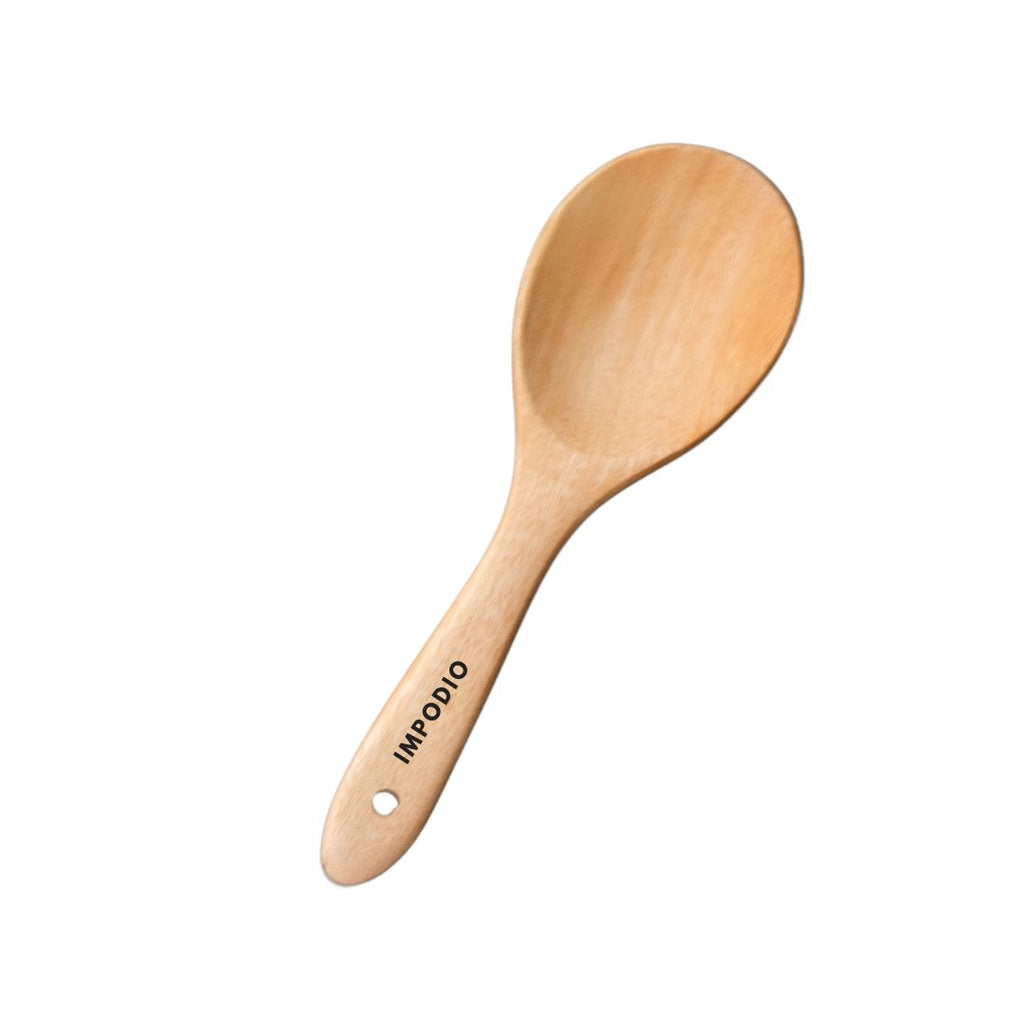 IMPODIO Centong Nasi Kayu solid panjang 20cm rapih