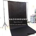 IMPODIO Background spunbond Hitam backdropfoto Ukuran 1.6 x PERMETER - dalam penggunaan