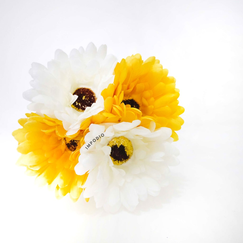 IMPODIO Bunga Krisan Aster Artificial- dekorasi foto props