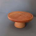 IMPODIO Showcase kayu mahoni Stand tinggi 11cm Diameter 20cm - background putih