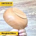 IMPODIO Mangkok Kayu Mahoni Diameter 15cm - Aksesoris Photography - detail produk