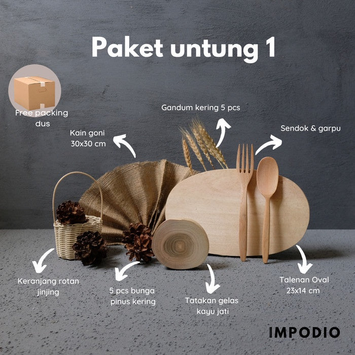 IMPODIO Paket untung 1  set aesthetic photo produk / paket props foto
