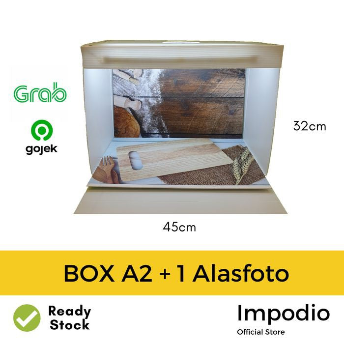IMPODIO Box Mini Studio photo ukuran 45 x 32cm free alasfoto