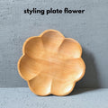 IMPODIO Piring kayu bentuk bunga – flower – kayu solid