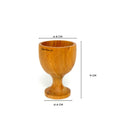 IMPODIO Gelas kayu bentuk gelas wine diameter 8 dan 12cm - lifestyle