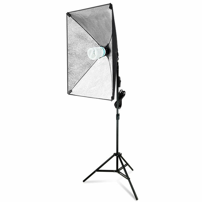 IMPODIO Paket lengkap Payung Reflektor 5070+ stand 2m + bohlam 45 watt