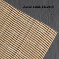 IMPODIO tikar bambu asli – sushi roller – taplak makanan 24x24cm