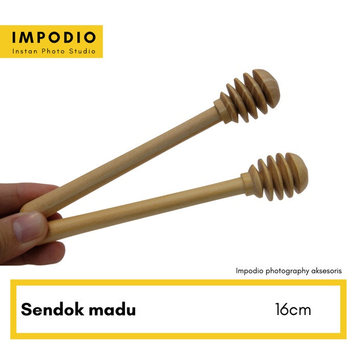 IMPODIO Sendok madu kayu Small 8cm - aksesoris photography - detail produk