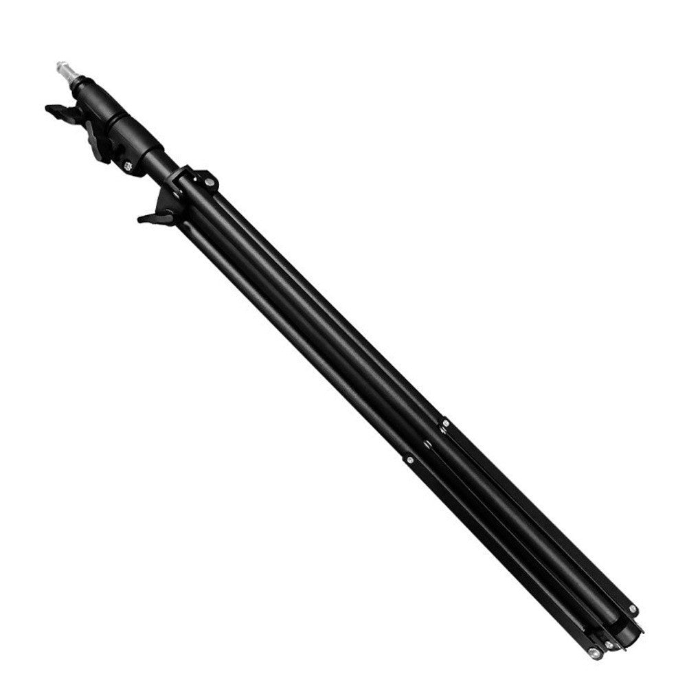 IMPODIO portable light stand tripod serba guna tinggi 200cm - Hitam
