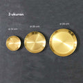 IMPODIO piring makan dekorasi Gold – Stainless Steel European 3 - close up