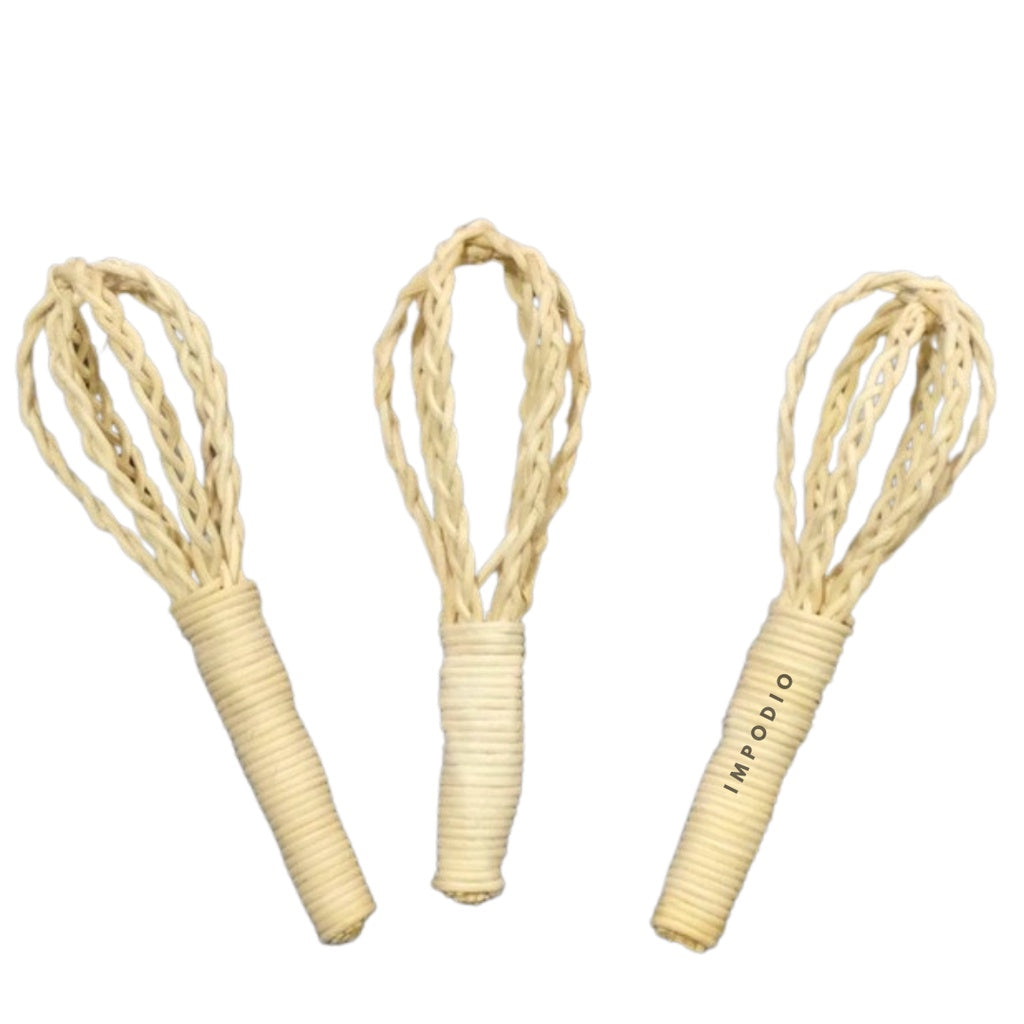 Mixer rotan anyaman lucu warna putih dan bagus props foto