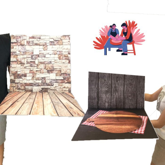 IMPODIO Alasfoto jumbo / Background foto Uk. 150cm x100cm terlipat motif bebas pilih