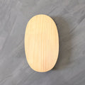 IMPODIO Talenan Kayu Pinus OVAL ukuran 21x15cm props aksesoris - close up
