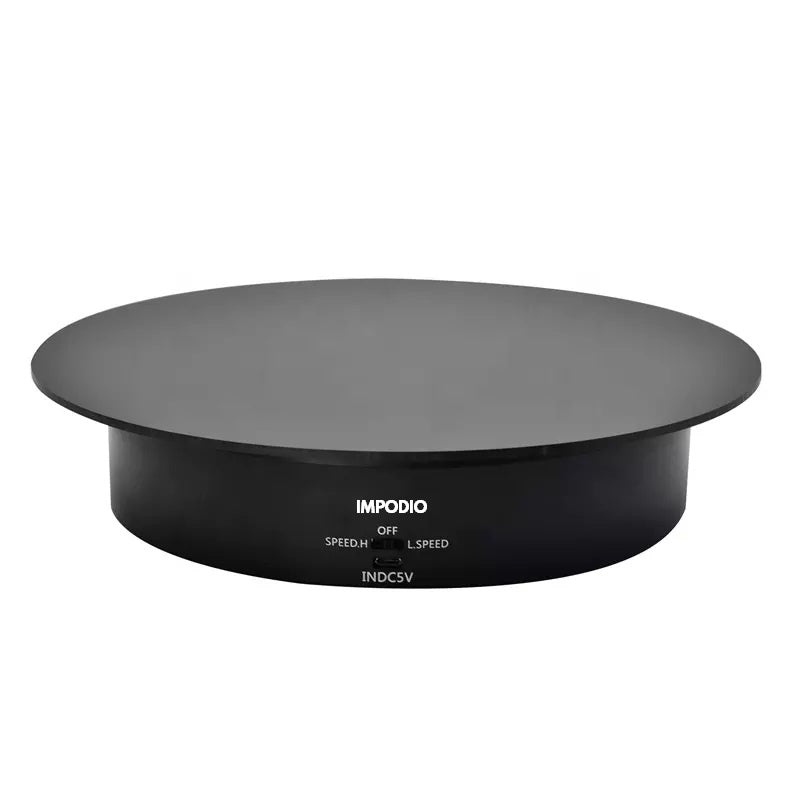 IMPODIO 360 Turntable untuk foto product berputar otomatis - diameter 20 cm dan 26cm