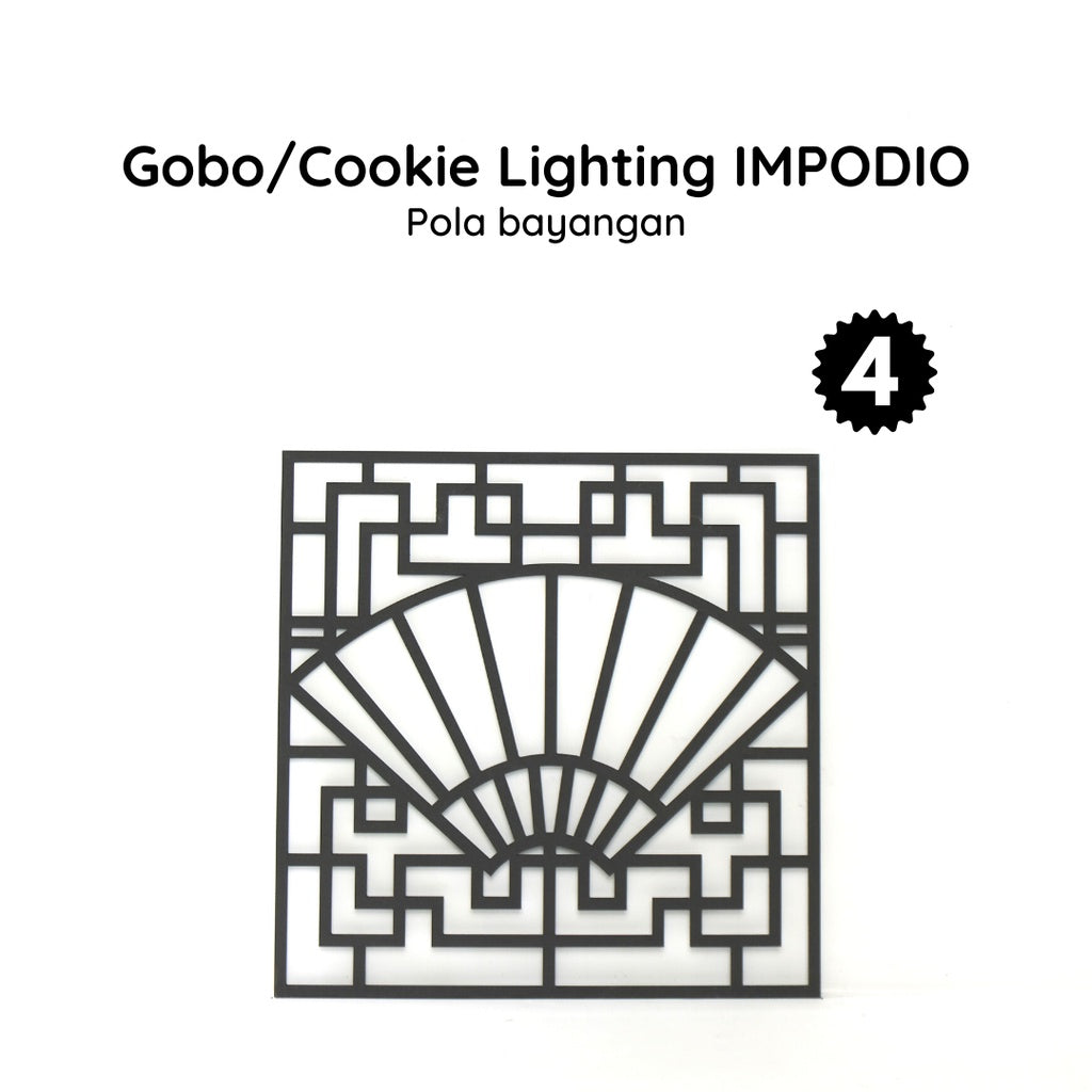 Gobo Black IMPODIO /pembentuk bayangan foto / cookie light photo props