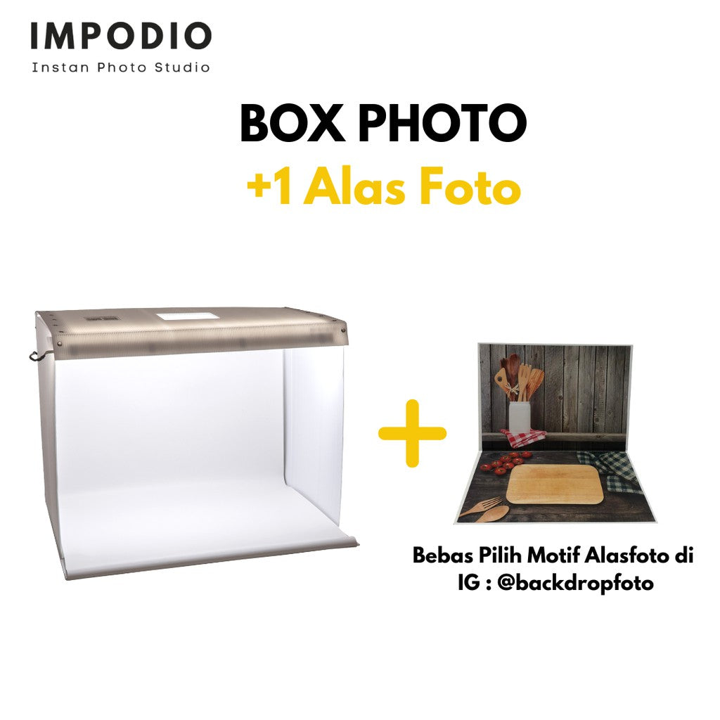 IMPODIO Mini studio photo box ukuran A2