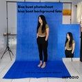 IMPODIO background blue screen bahan spunbond 1.6 x per meter IMPODIO - tampak samping