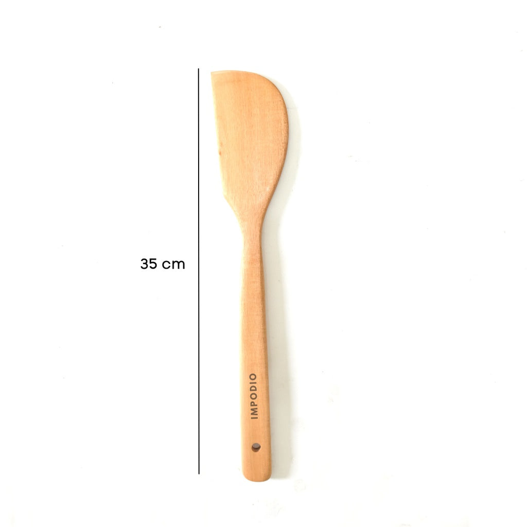 IMPODIO Spatula / Sutil / Centong masak kayu mahoni bagus panjang kuat
