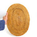 IMPODIO Placemat rotan oval 30x40cm - tatakan piring table runner - close up