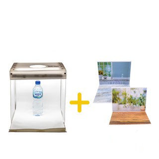 IMPODIO mini studio box photo Ukuran A3 - (Paket dengan alasfoto)