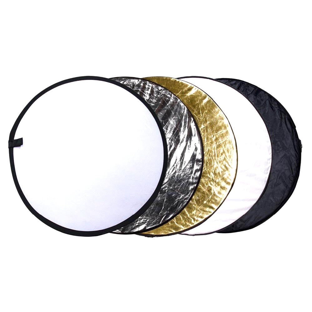 IMPODIO Reflector 5 in 1 bulat diameter 60cm + stand 2m - Gratis penjepit reflektor