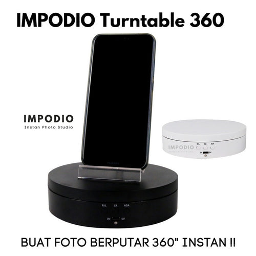 IMPODIO 360 turntable untuk photo product 360 derajat diameter 13.5cm