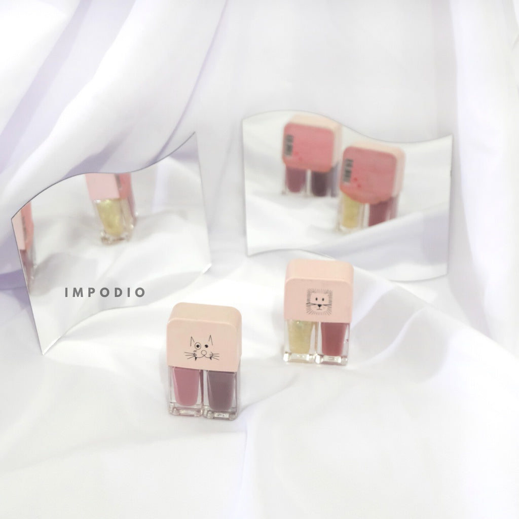 IMPODIO Wave Aesthetic Mirror  / cermin acrylic / dekorasi photo props