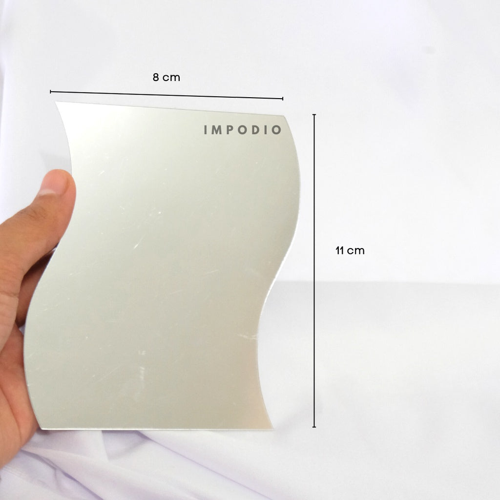 IMPODIO Wave Aesthetic Mirror  / cermin acrylic / dekorasi photo props