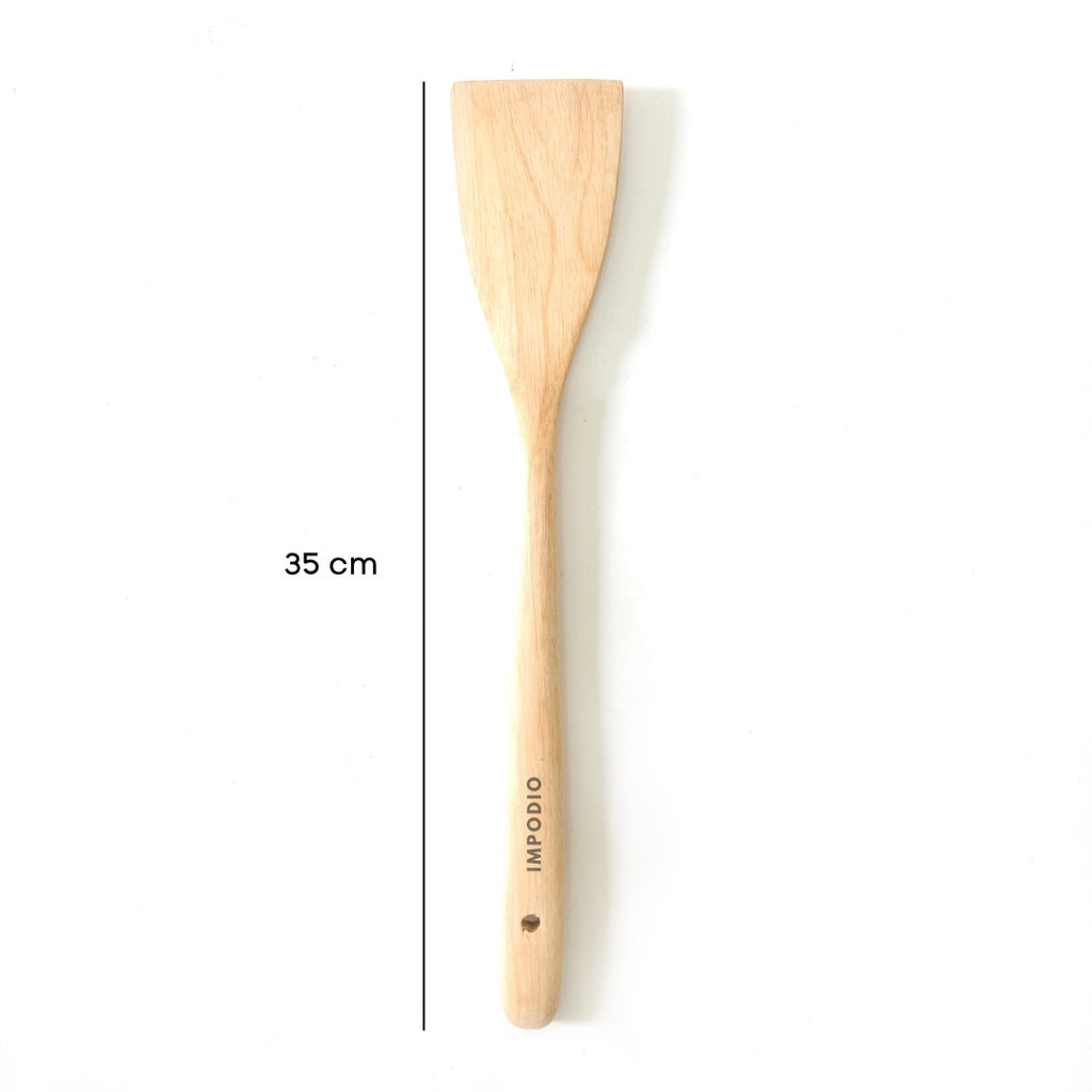 IMPODIO Spatula / Sutil / Centong masak kayu mahoni bagus panjang kuat