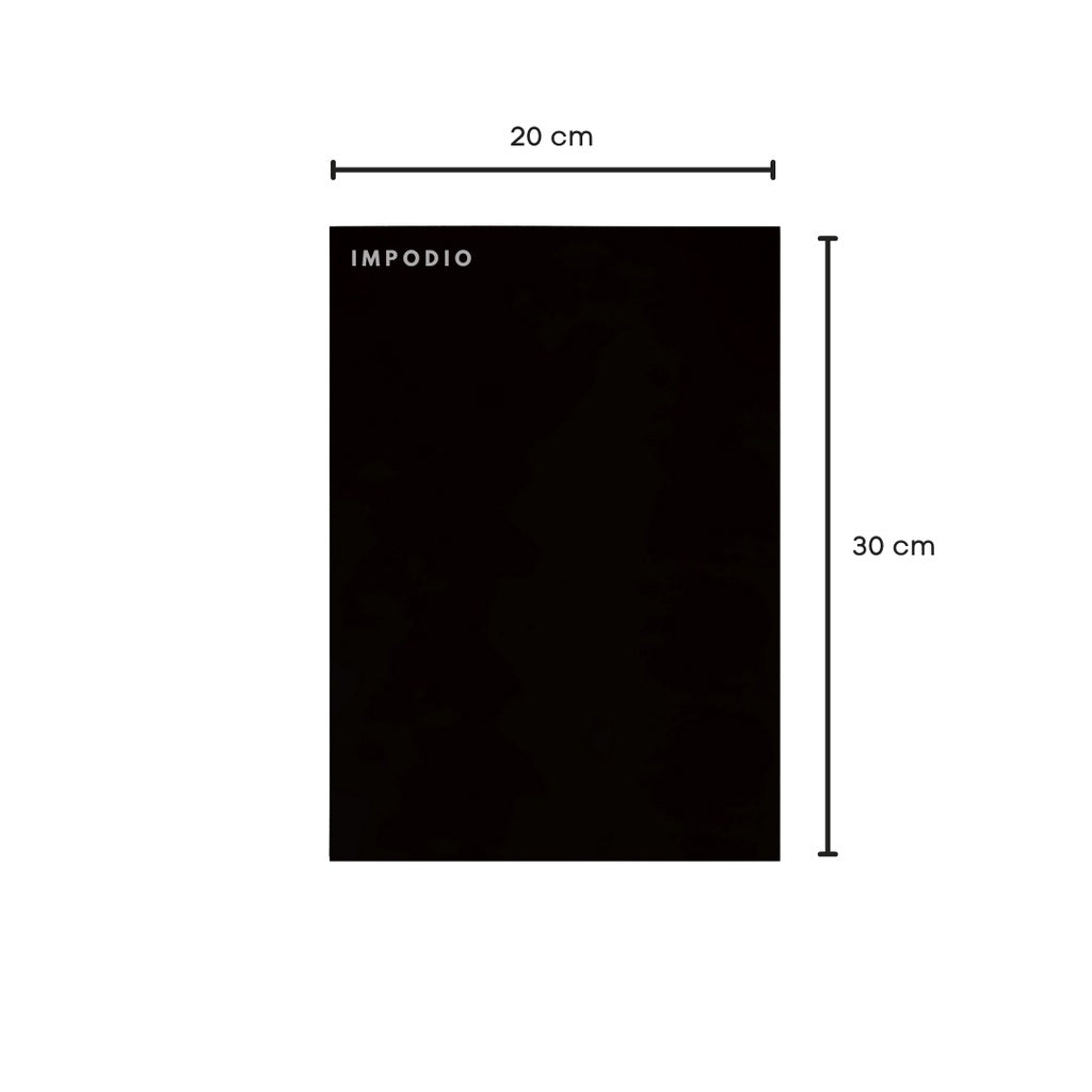 IMPODIO Akrilik lembaran hitam dan putih ukuran 40x30 dan 20x30 Grosir