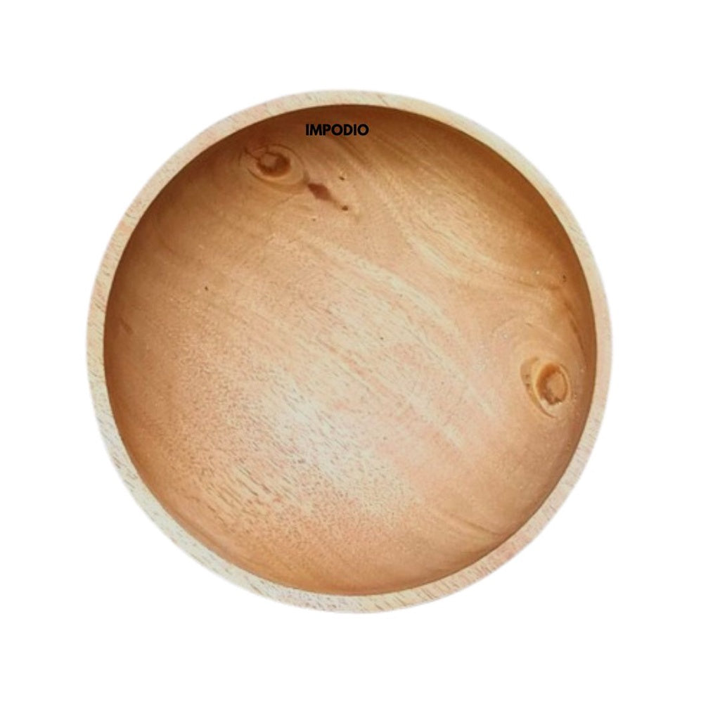 IMPODIO Mangkok Kayu Mahoni Diameter 16cm - Aksesoris Photography