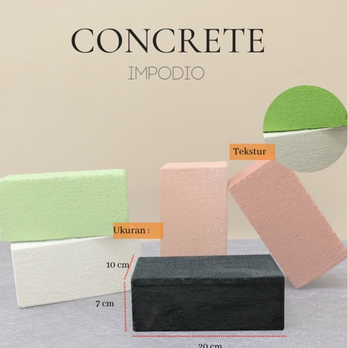 IMPODIO Balok podium concrete stone batu ukuran 20cm