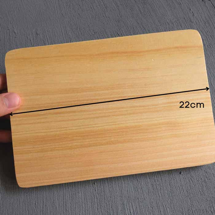 IMPODIO Talenan kayu polos tanpa kaki 3 Varian untuk photo props