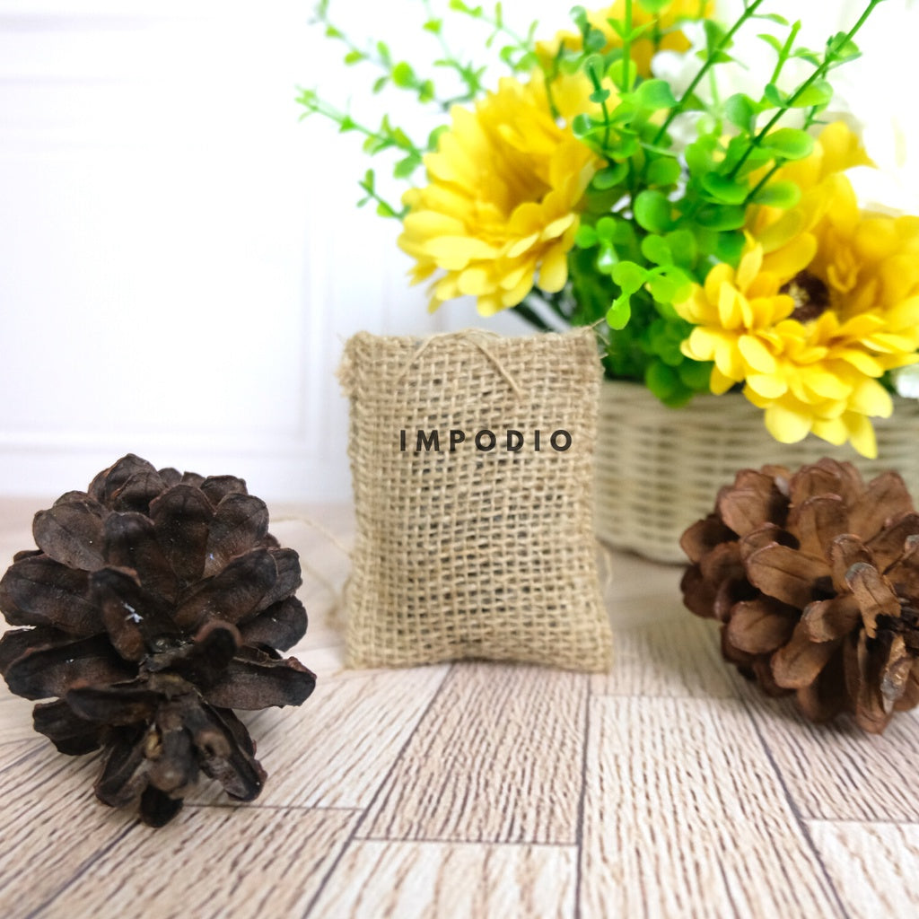 IMPODIO Karung goni mini-parfum kopi 6x8cm aksesoris photography
