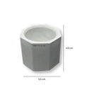 IMPODIO Coaster gelas pot mini concrete series segi 8 - close up