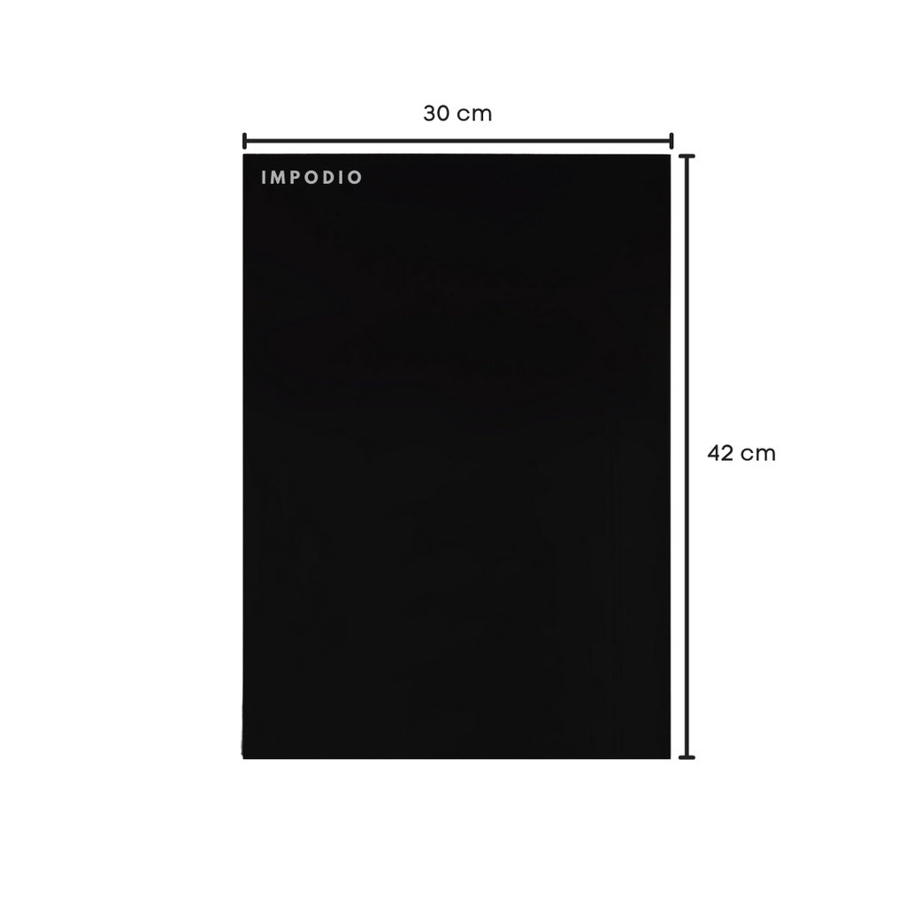 IMPODIO Akrilik lembaran hitam dan putih ukuran 40x30 dan 20x30 Grosir