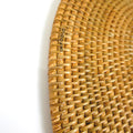 IMPODIO Placemat rotan oval 30x40cm - tatakan piring table runner - tampak samping